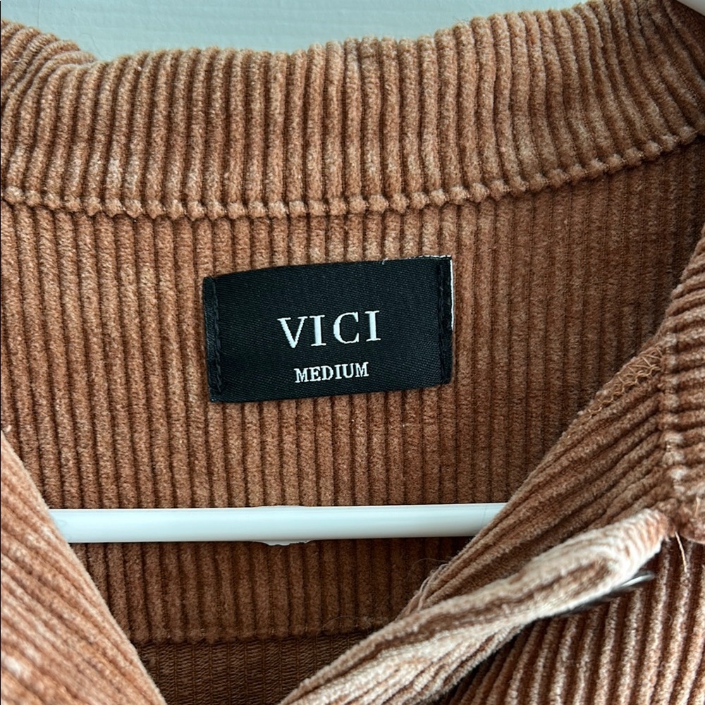 VICI Women's Tan Corduroy Jacket - Picture 2 of 4